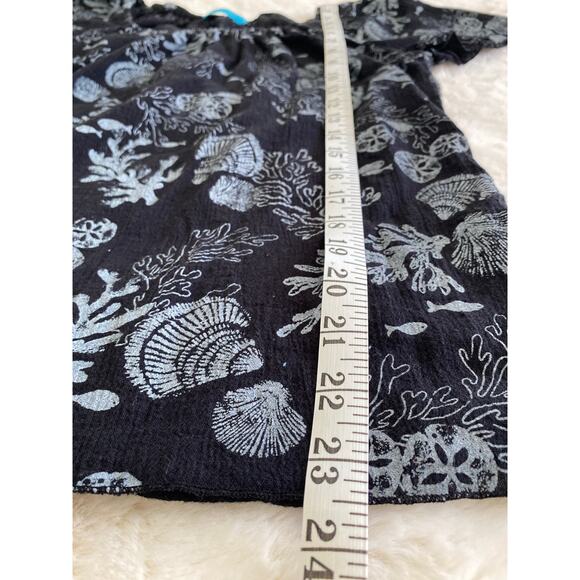 Fresh Produce‎ Womens Flounce Sleeve Under Sea Top Sz M - Picture 9 of 9